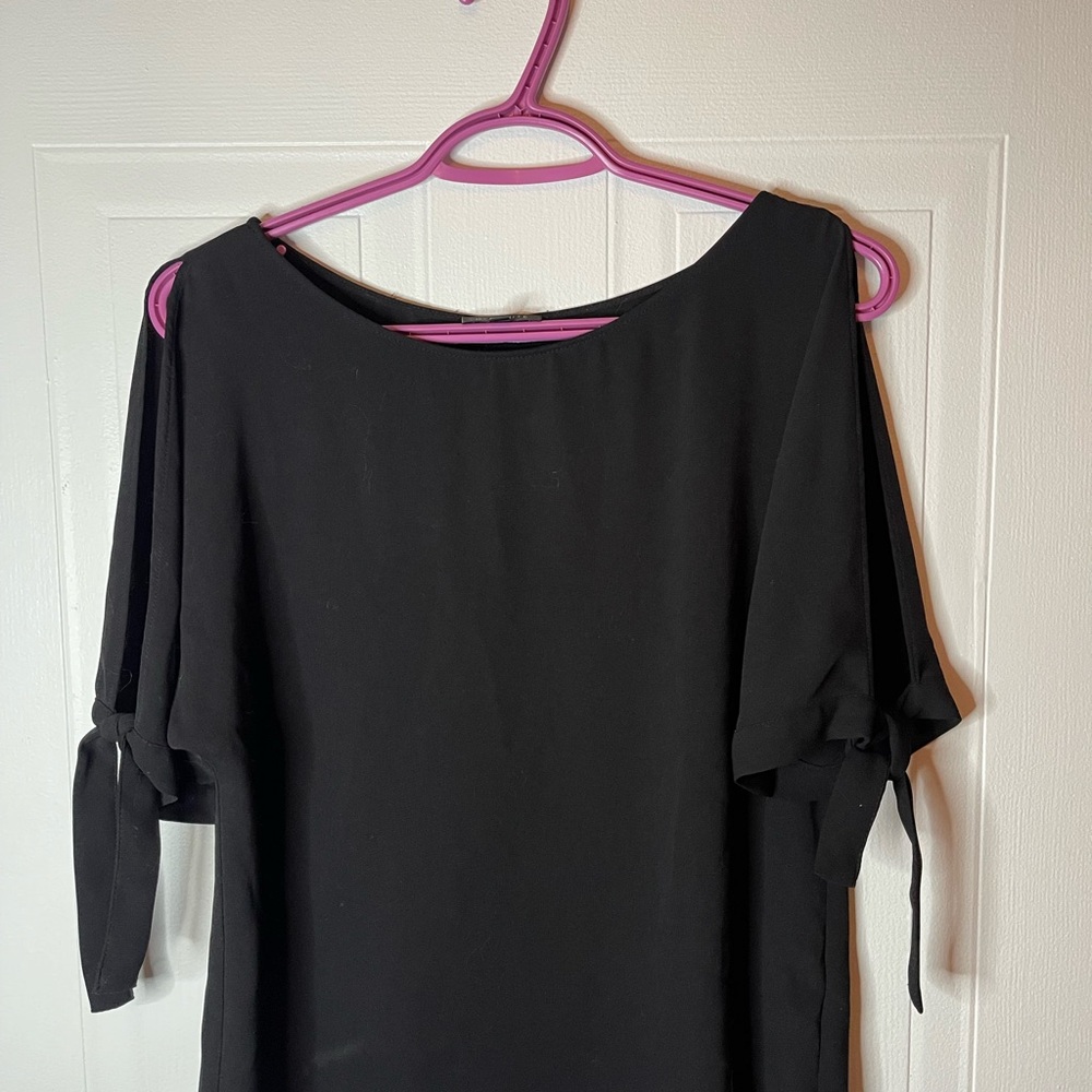 Dynamite Black Cold Shoulder Top
